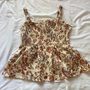 Tank top-ish flowy flower top